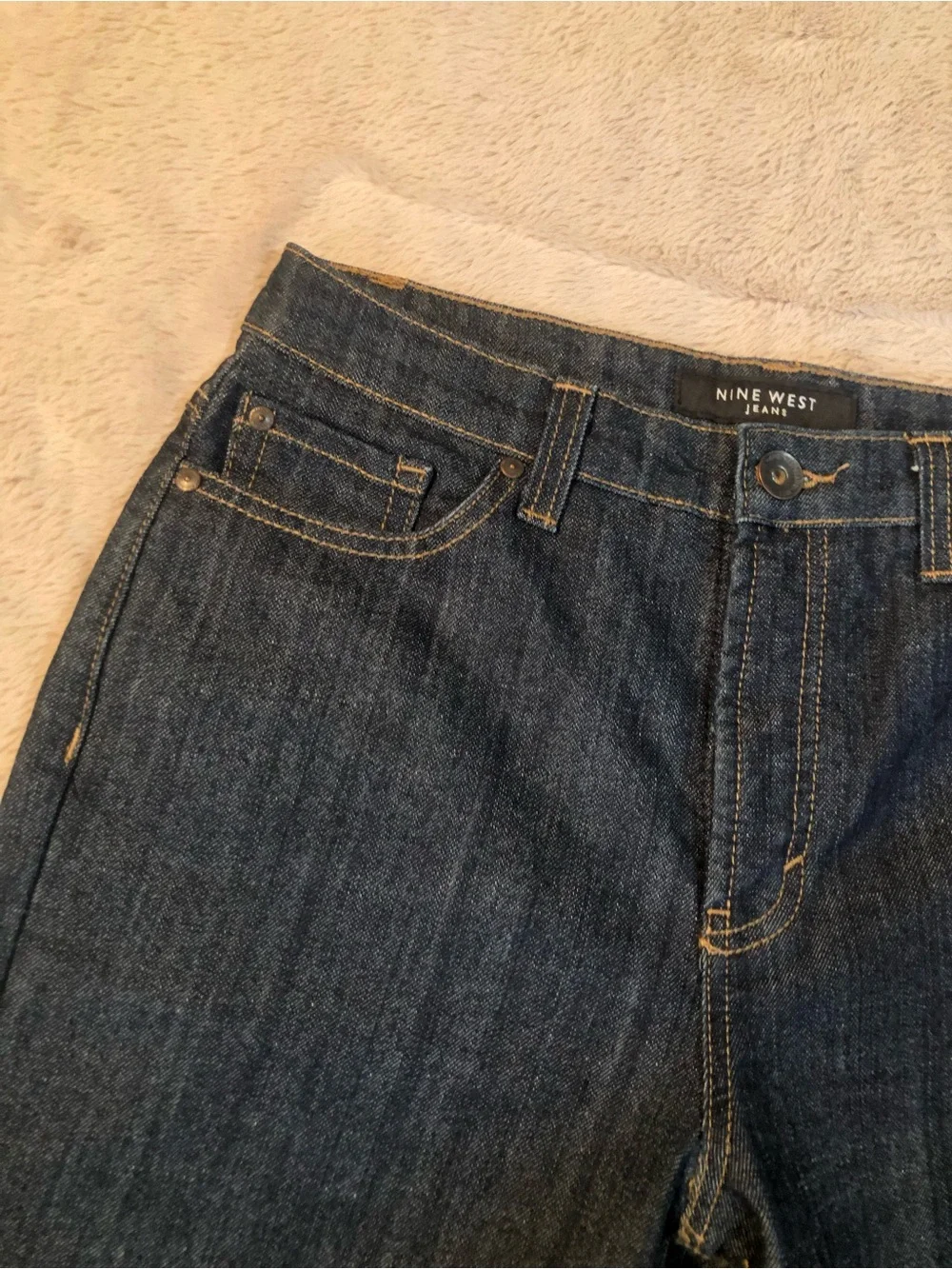 NINE WEST Jeans Women’s 8 Cuffed Bermuda Shorts 5 Pocket Stretch